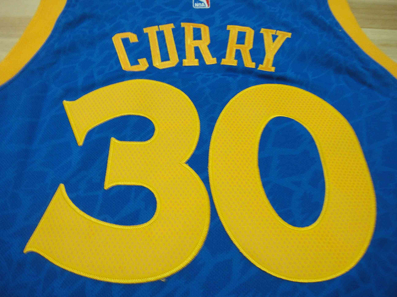 Maillot Crazy Light Leopard Warriors Curry 30 Bleu